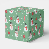 雪だるまとクリスマスのオーナメント フェイバーボックス (裏面サイド)