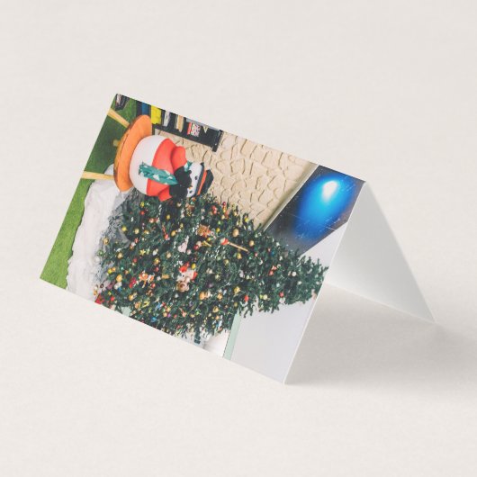 雪だるまとクリスマスツリー (正面)