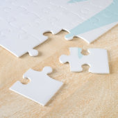 雪だるまとクリスマスツリー ジグソーパズル (側面)