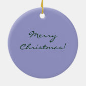 雪だるまとスコティオーナメント セラミックオーナメント (裏面)