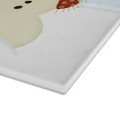 雪だるまとツリー カッティングボード (角)