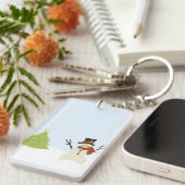 雪だるまとツリー キーホルダー (正面右)