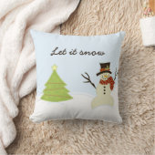 雪だるまとツリー クッション (ブランケット)