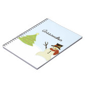 雪だるまとツリー ノートブック (左側)