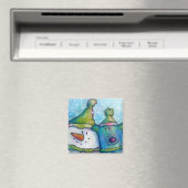 雪だるまとドッグマグネット マグネット (インサイチュ (食洗機))