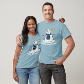 雪だるまとハッピークリスマス! Tシャツ (ユニセックス)