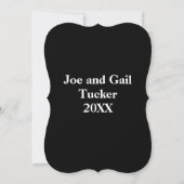 雪だるまとファミリオーナメントオンツリーフラットカード (裏面)