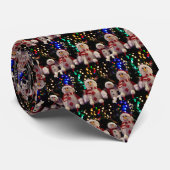 雪だるまとファミリオーナメントオンツリー ネクタイ (ロール)