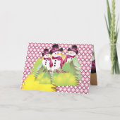 雪だるまとブルゴーニュ シーズンカード (裏面)