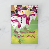 雪だるまとブルゴーニュ シーズンカード (内部)