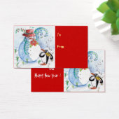 雪だるまとペンギンの冬のセレナード (デスク)