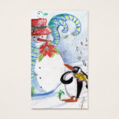 雪だるまとペンギンの冬のセレナード (裏面)