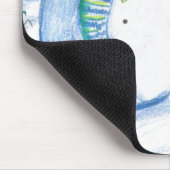 雪だるまとペンギンの冬のセレナード マウスパッド (コーナー)