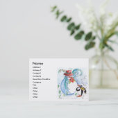 雪だるまとペンギンの冬のセレナード 名刺 (スタンド正面)