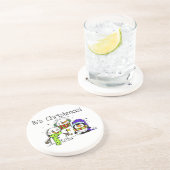 雪だるまとペンギンクリスマス コースター (側面)