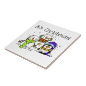 雪だるまとペンギンクリスマス タイル (側面)