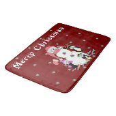 雪だるまとペンギンクリスマス バスマット (アングル)