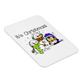 雪だるまとペンギンクリスマス マグネット (右側)