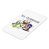 雪だるまとペンギンクリスマス マグネット (左側)