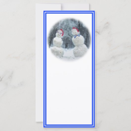 雪だるまとメガネ&サンタハット (正面)