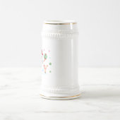 雪だるまとメリーブライトベビートナカイ ビールジョッキ (中央)