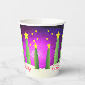 雪だるまとレッドスカーフ 紙コップ (左)