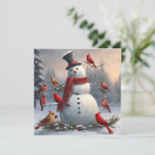 雪だるまとレッド深紅色スノウイ (スタンド正面)