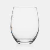 雪だるまとワインクリスマスおもしろいクリスマスギフト ステムなしワイングラス (右)