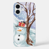 雪だるまと冬の景色 Case-Mate iPhoneケース (裏面)