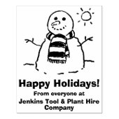 雪だるまと季節のメッセージ! ラバースタンプ (インプリント)