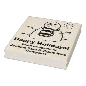 雪だるまと季節のメッセージ! ラバースタンプ (スタンプ)