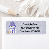 雪だるまと寝台 ラベル (インサイチュ)