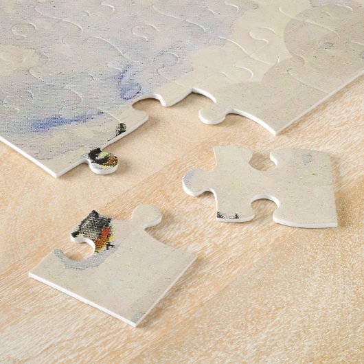 雪だるまと息子 ジグソーパズル (側面)