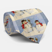 雪だるまと息子 ネクタイ (ロール)