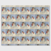 雪だるまと息子 ラッピングペーパー (フラット)