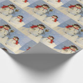 雪だるまと息子 ラッピングペーパー (角)