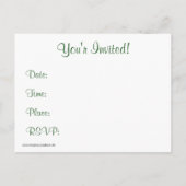 雪だるまと犬 インビテーションポストカード (裏面)