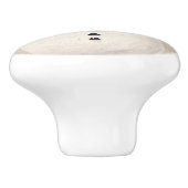 雪だるまと雪片のクリ素朴スマス セラミックノブ (側面)