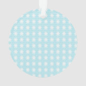 雪だるまと雪片 オーナメント (裏面)