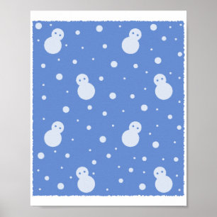 雪だるまと雪 ポスター