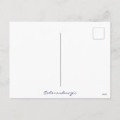 雪だるまと鳥 シーズンポストカード (裏面)