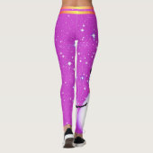 雪だるまとYOUR COLOR CHRISTMASの雪片 レギンス (裏面)