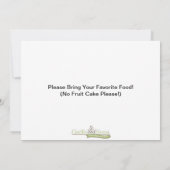 雪だるまのおもしろい-クリスマスの招待状 招待状 (裏面)