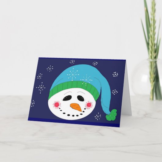 雪だるまのご挨拶 シーズンカード (正面)