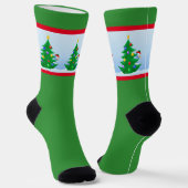 雪だるまのぞき ソックス (傾斜あり)