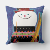 雪だるまのためのスキー クッション (裏面)