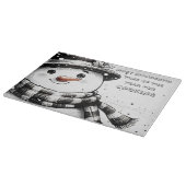 雪だるまのための料理の素晴らしい時間 カッティングボード (角)