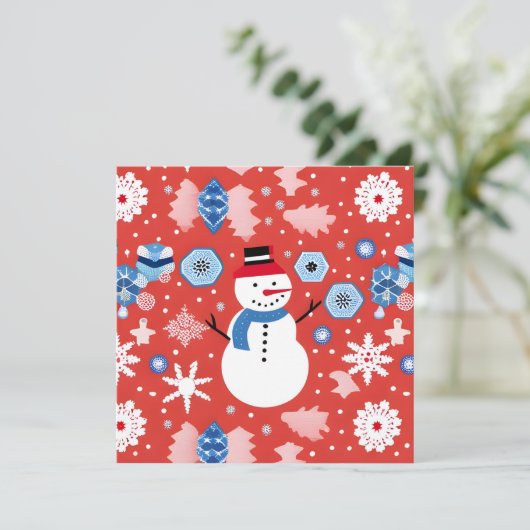 雪だるまのんびり 招待状 (スタンド正面)