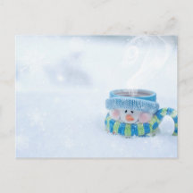 雪だるまのイラスト ポストカード