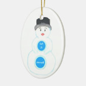 雪だるまのウィンターワンダーランド オーナメント (左)